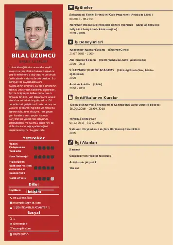 Kuaför Cv Örnekleri cv indir